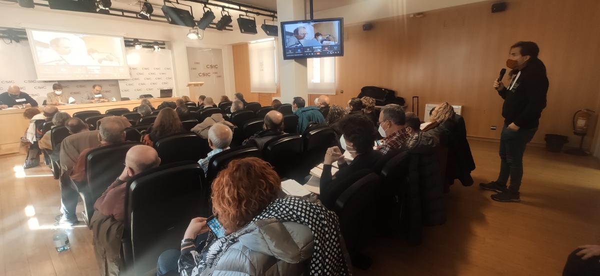 El plenario de SAE FSC-CCOO del da 6 de de abril de 2022.