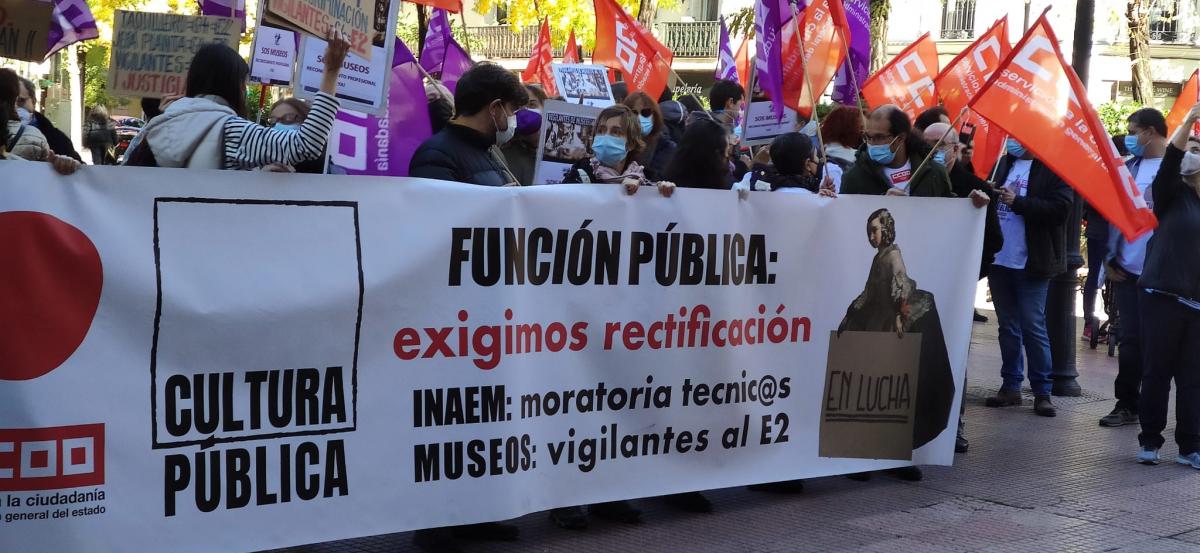 Concentracin SOS Cultura ante la Direccin General de Funcin Pblica.