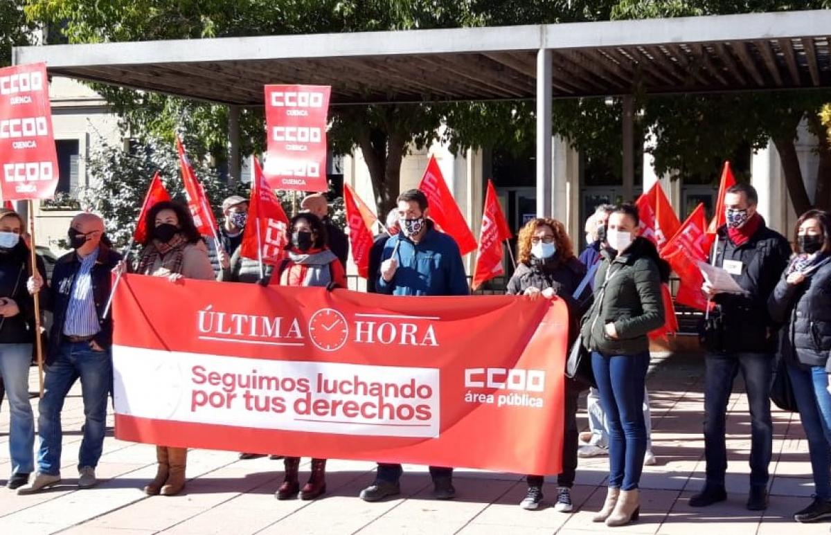 Concentracin del rea Pblica de CCOO (Cuenca).