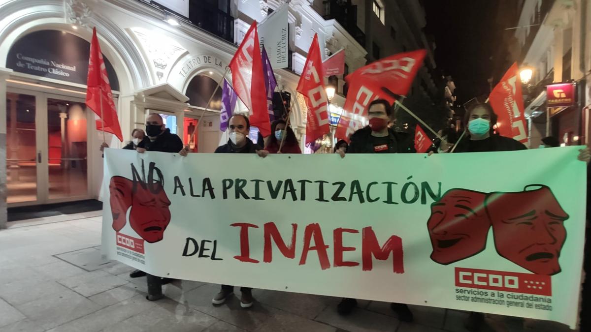 Concentracin de CCOO en el Teatro de la Comedia