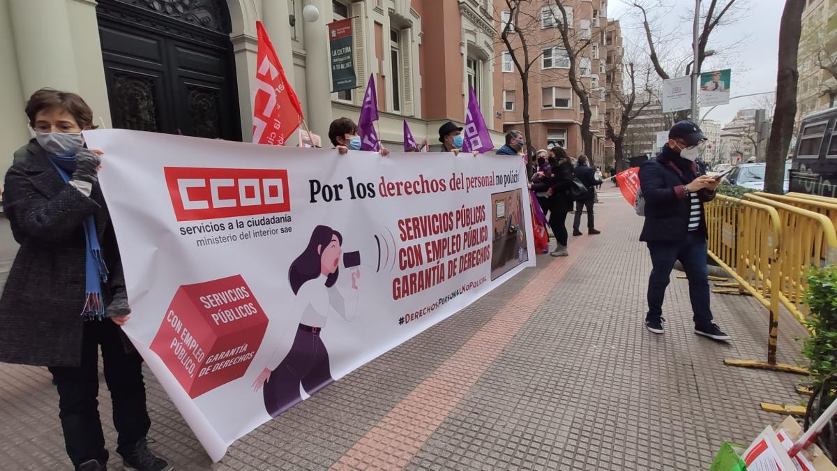 Concentracin del personal no policial en la Direccin General de Polica