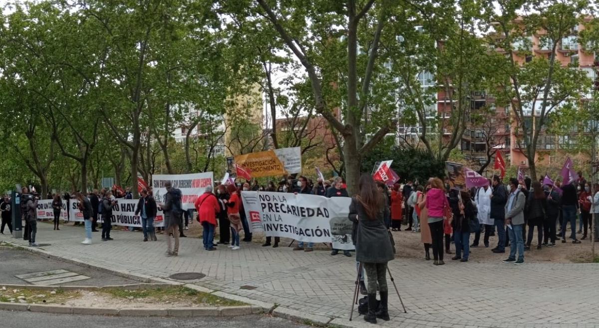Concentracin contra la reforma de la Ley de Ciencia (Madrid).