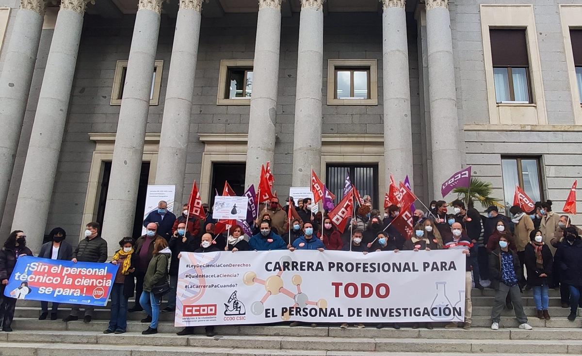 Concentraciones en el CSIC del mircoles, 6 de abril de 2022.