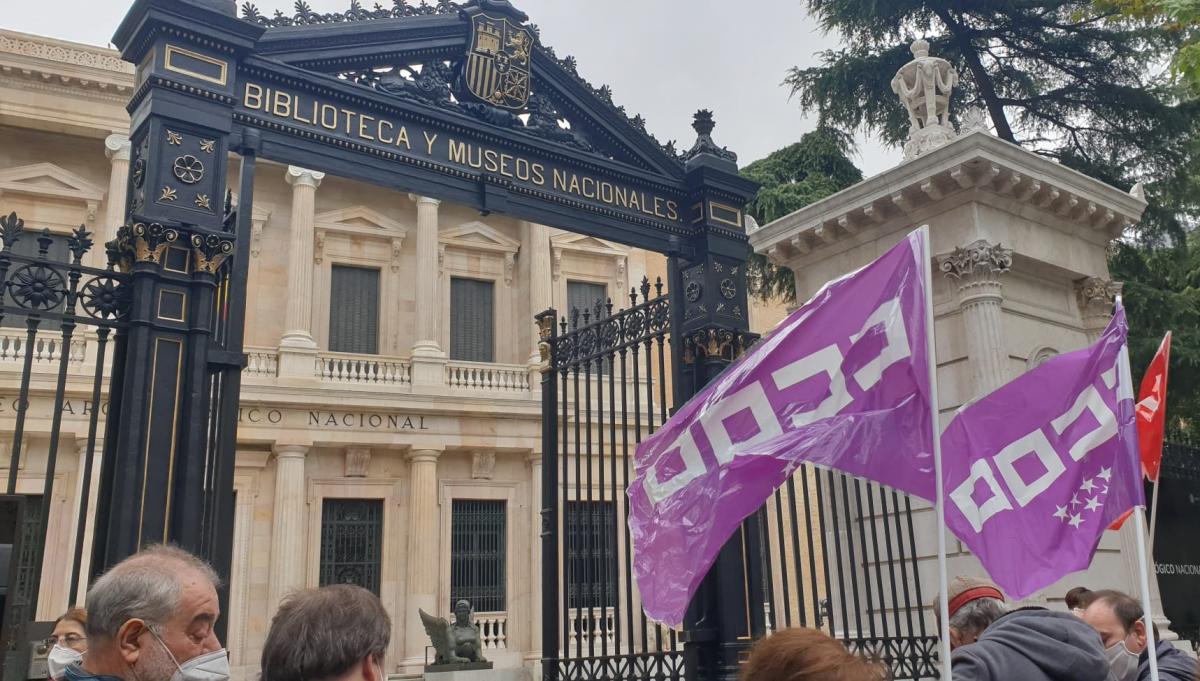 Concentracin de CCOO en el Museo Arqueolgico Nacional