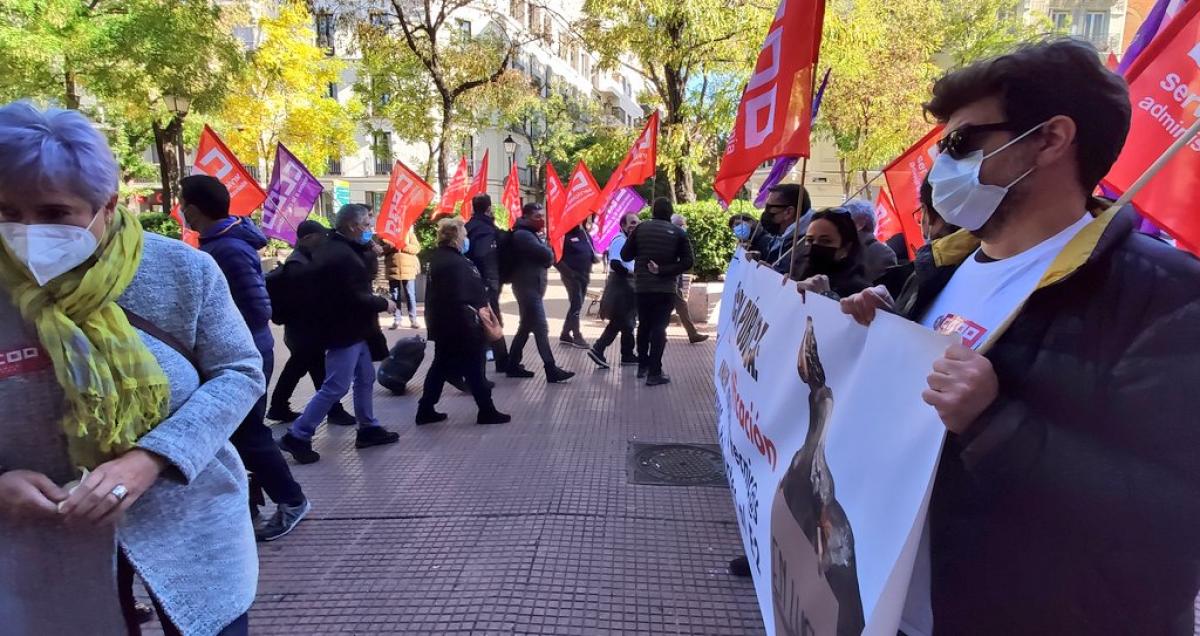 Concentracin SOS Cultura ante la Direccin General de Funcin Pblica.