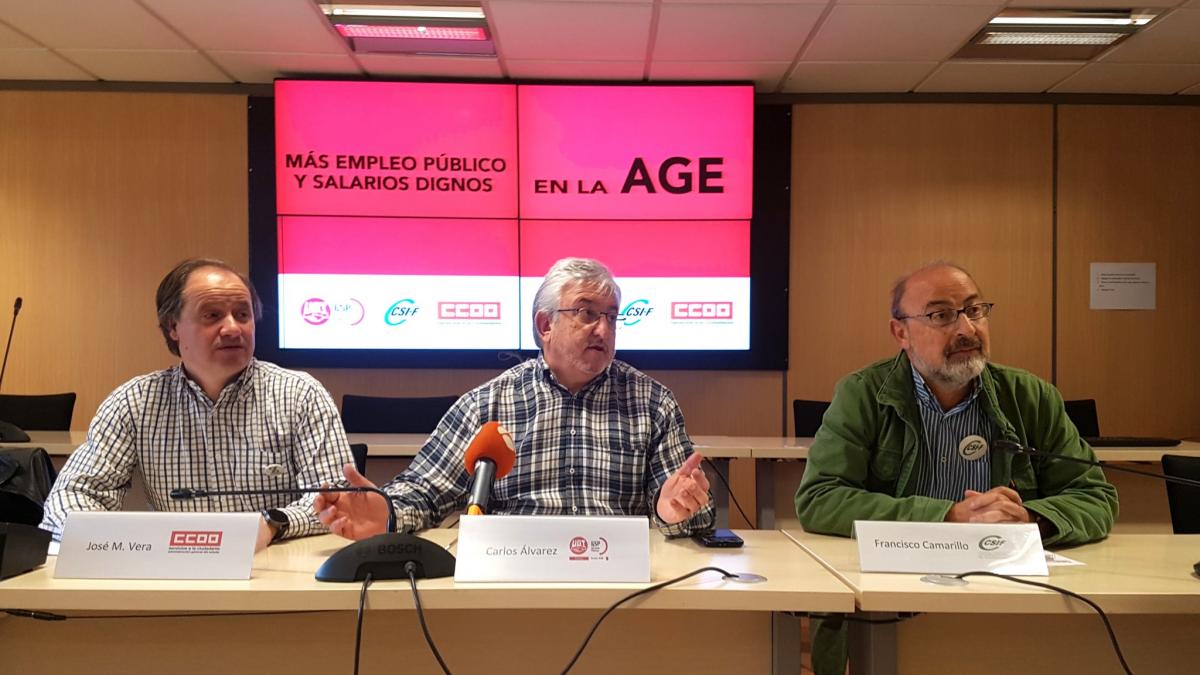 Participan en la rueda de prensa, Jos Manuel Vera, Carlos lvarez y Francisco Camarillo