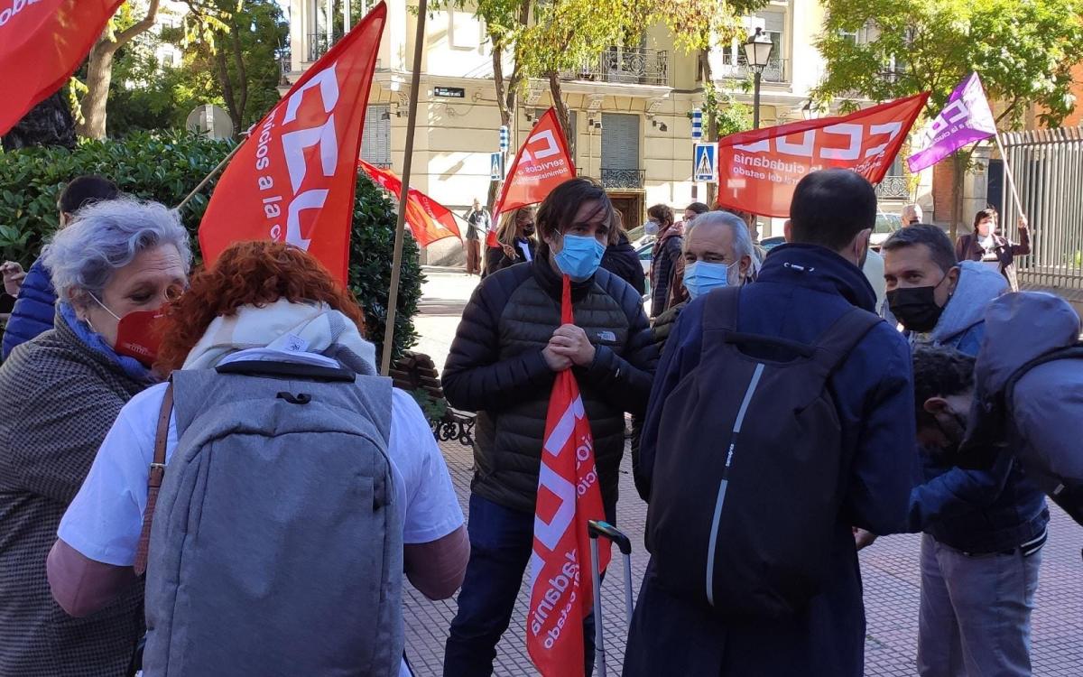 Concentracin SOS Cultura ante la Direccin General de Funcin Pblica.