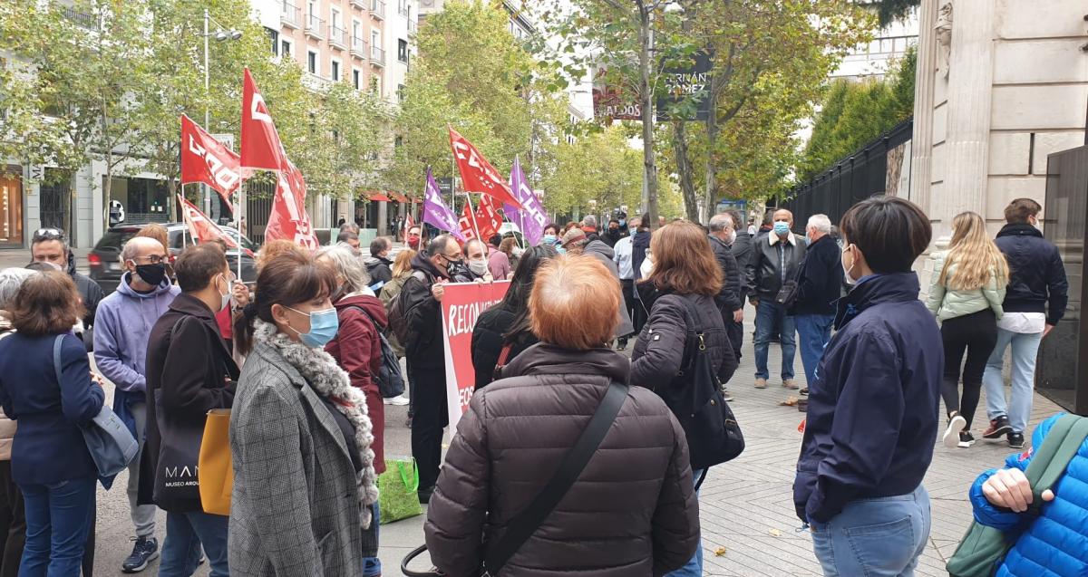 Concentracin de CCOO en el Museo Arqueolgico Nacional