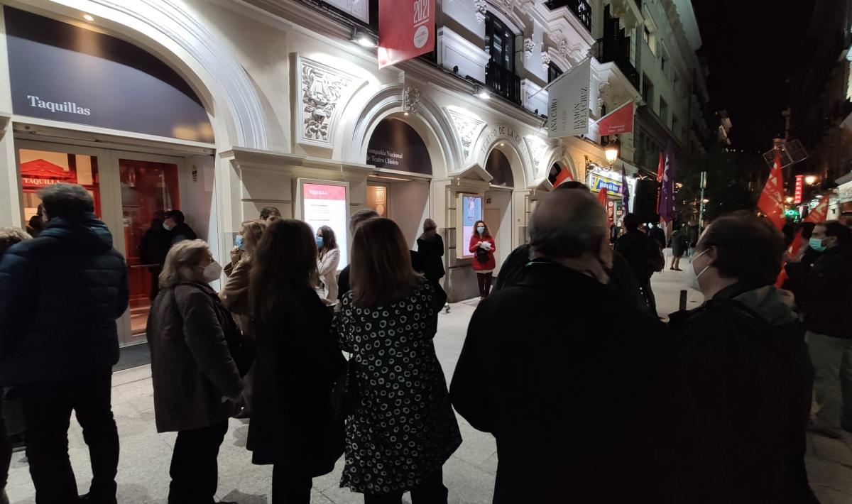 Concentracin de CCOO en el Teatro de la Comedia