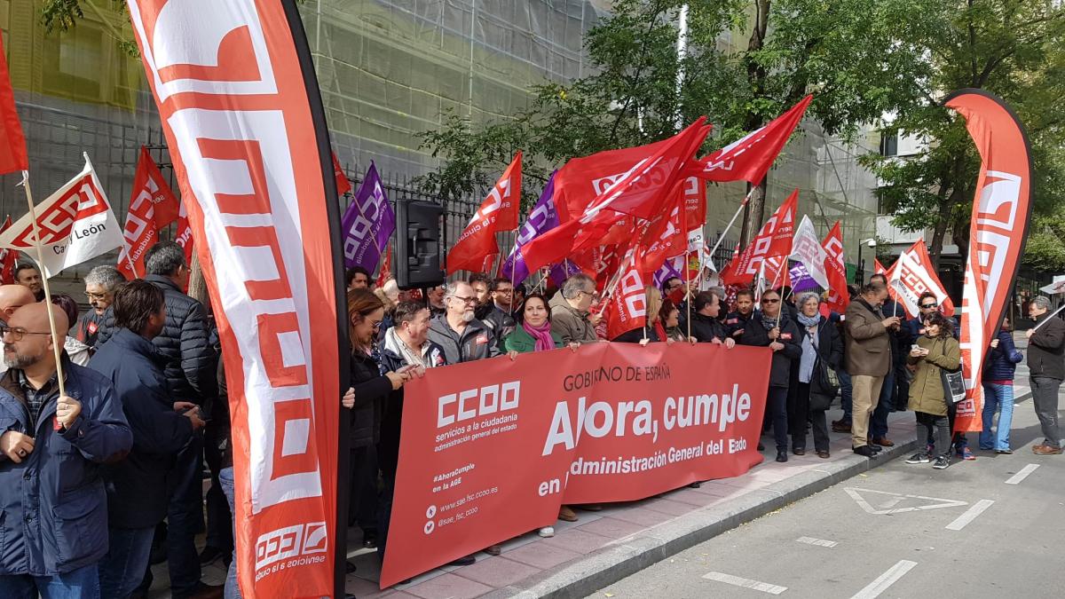 Concentracin 7N #AhoraCumple en la Secretara de Estado de Funcin Pblica