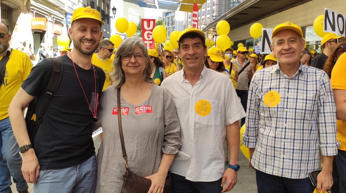 Gran marcha en Madrid #1JUN en defensa del Servicio Pblico de Correos.