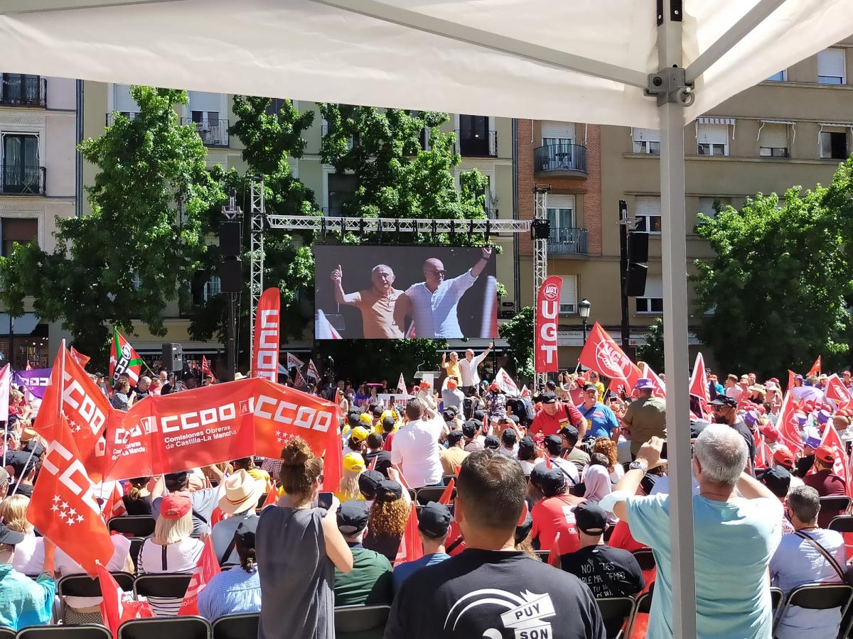 Acto en Madrid de negociadores y negociadoras laborales de CCOO y UGT #SalarioOConflicto