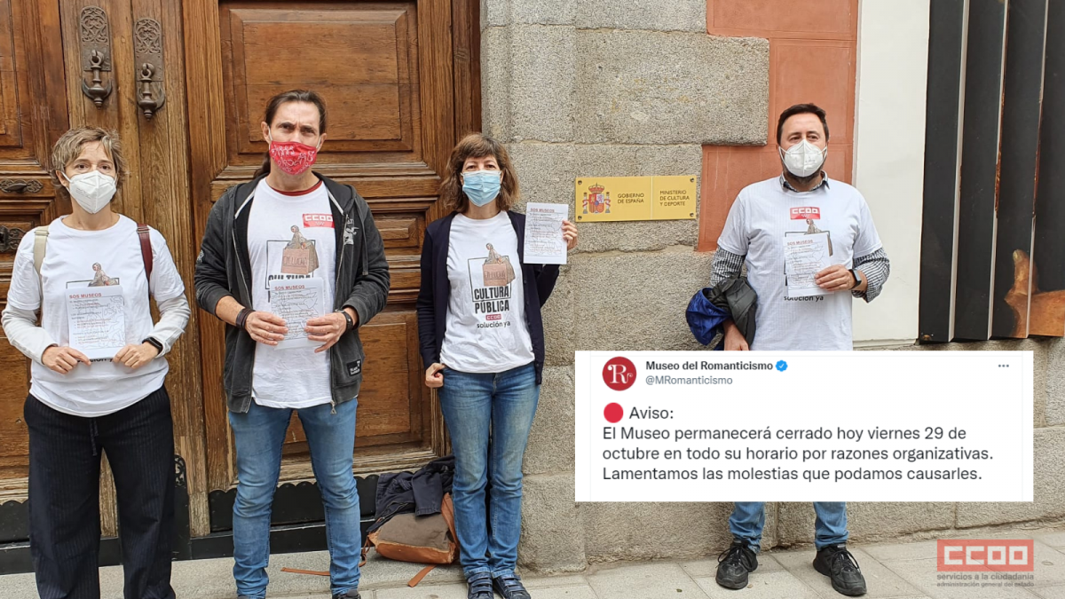 Hoy se ha tenido que cerrar nuevamente el Museo del Romanticismo.