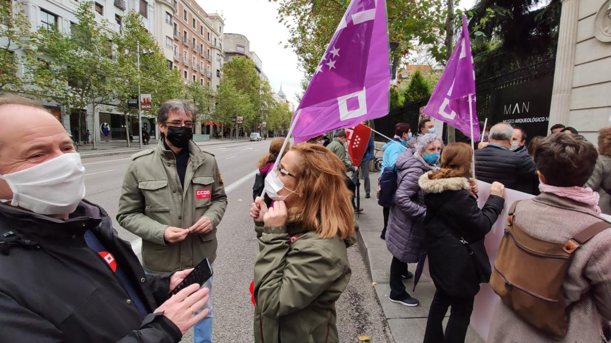 Concentracin de CCOO en el Museo Arqueolgico Nacional