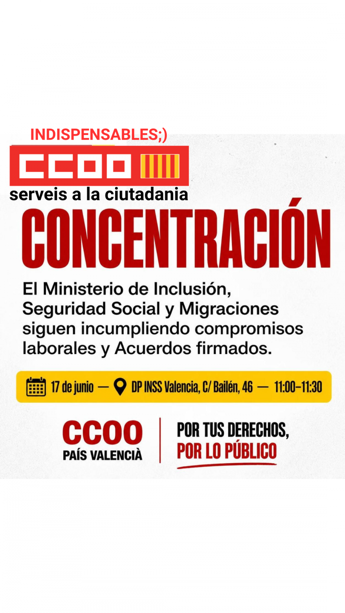 Concentración INSS