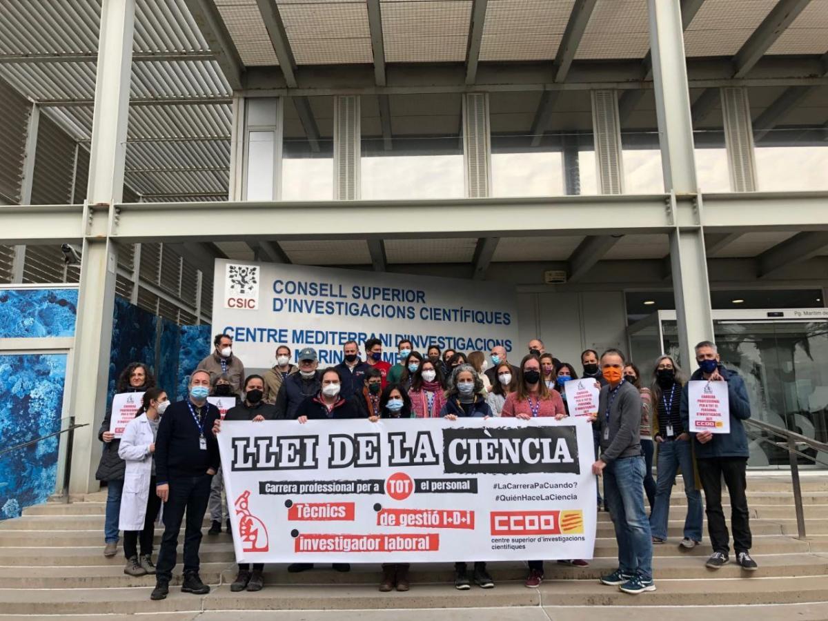 Concentraciones en el CSIC del mircoles, 6 de abril de 2022.