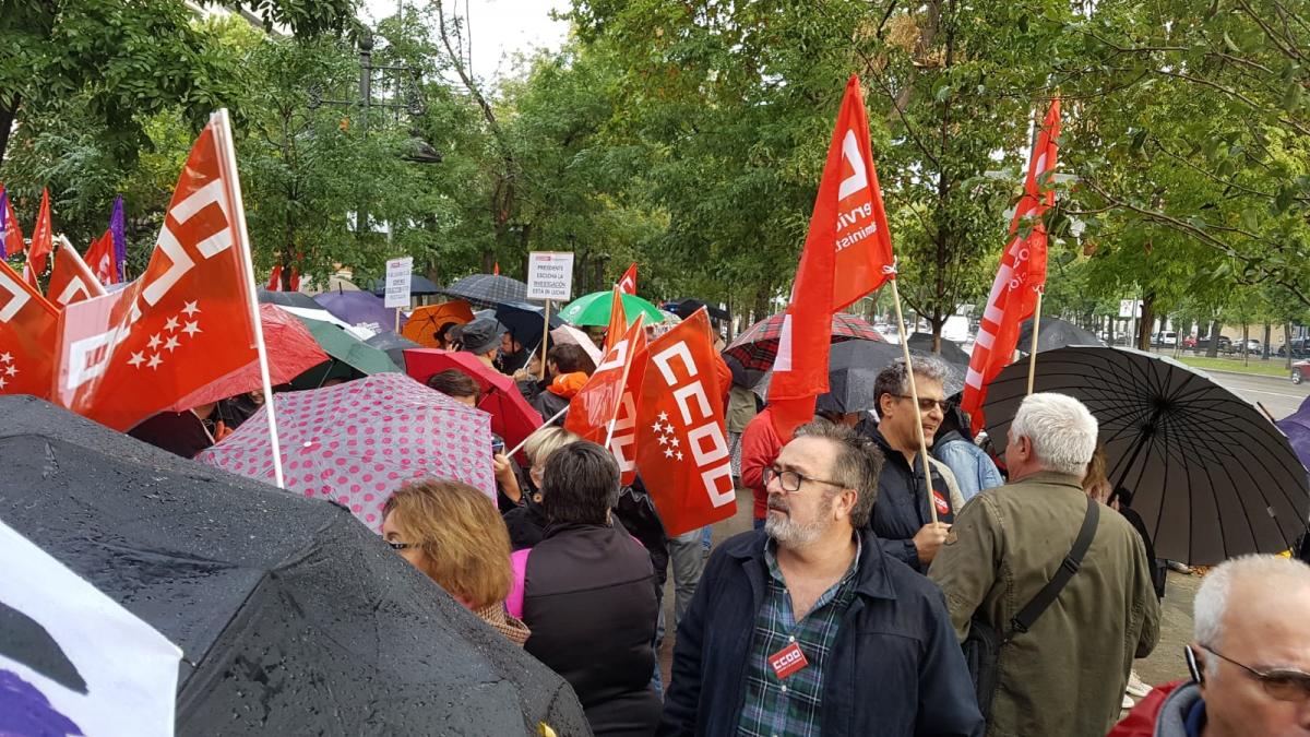 Concentracin 17O de CCOO frente al Ministerio de Poltica Territorial y Funcin Pblica