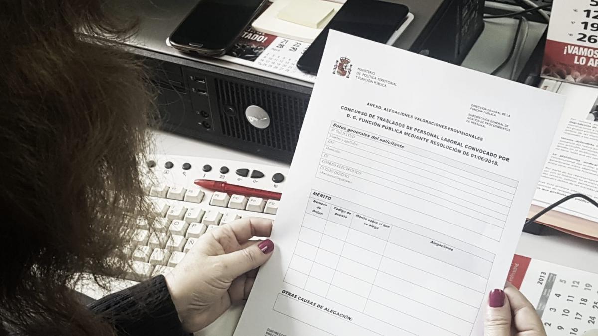 Alegaciones valoraciones provisionales concurso de traslados