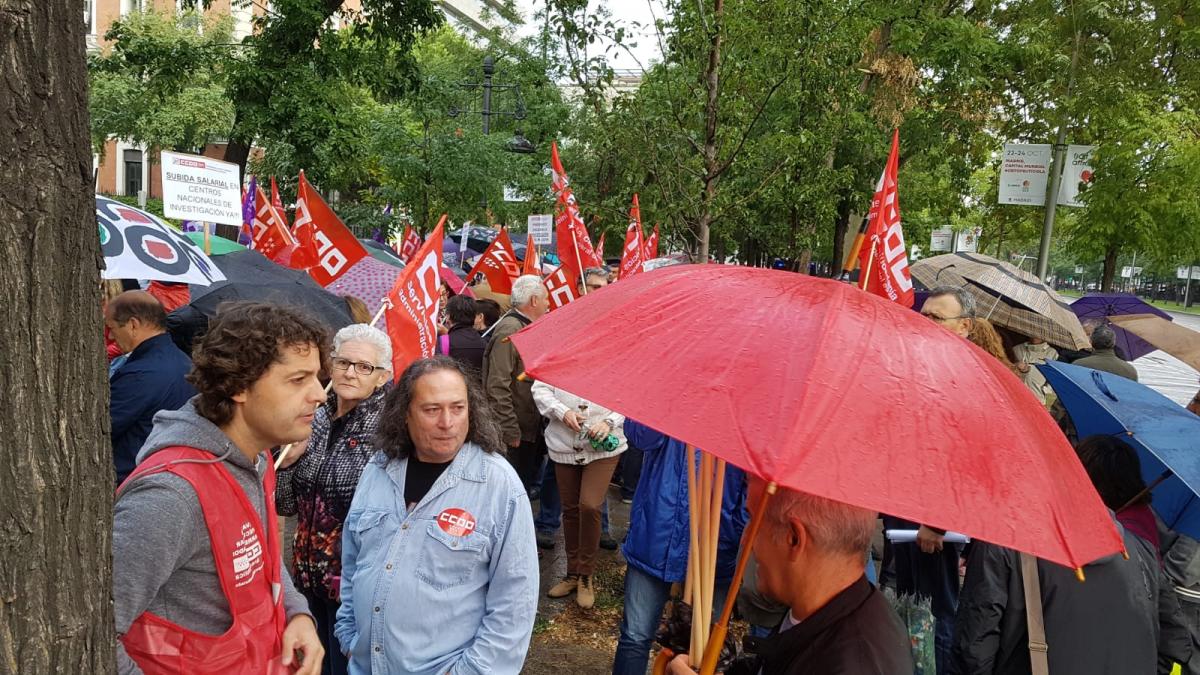 Concentracin 17O de CCOO frente al Ministerio de Poltica Territorial y Funcin Pblica