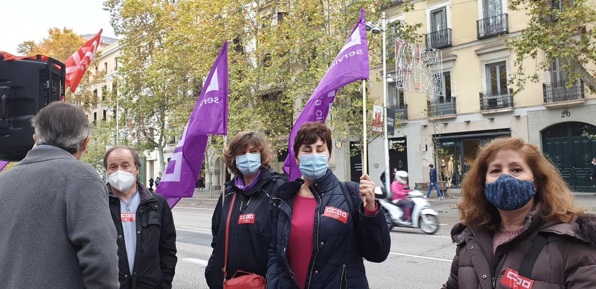 Concentracin de CCOO en el Museo Arqueolgico Nacional