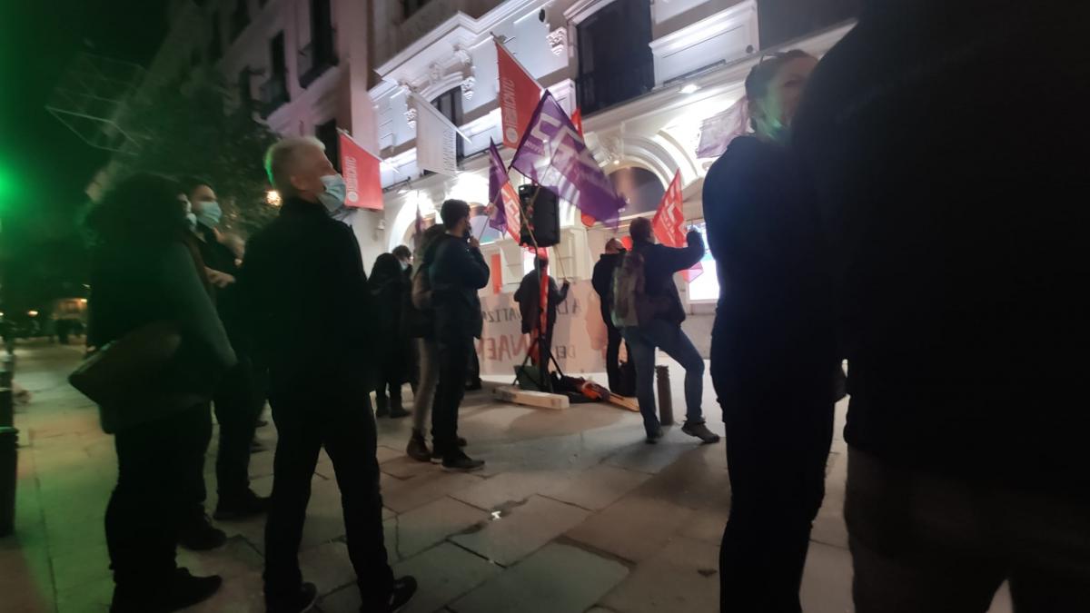 Concentracin de CCOO en el Teatro de la Comedia