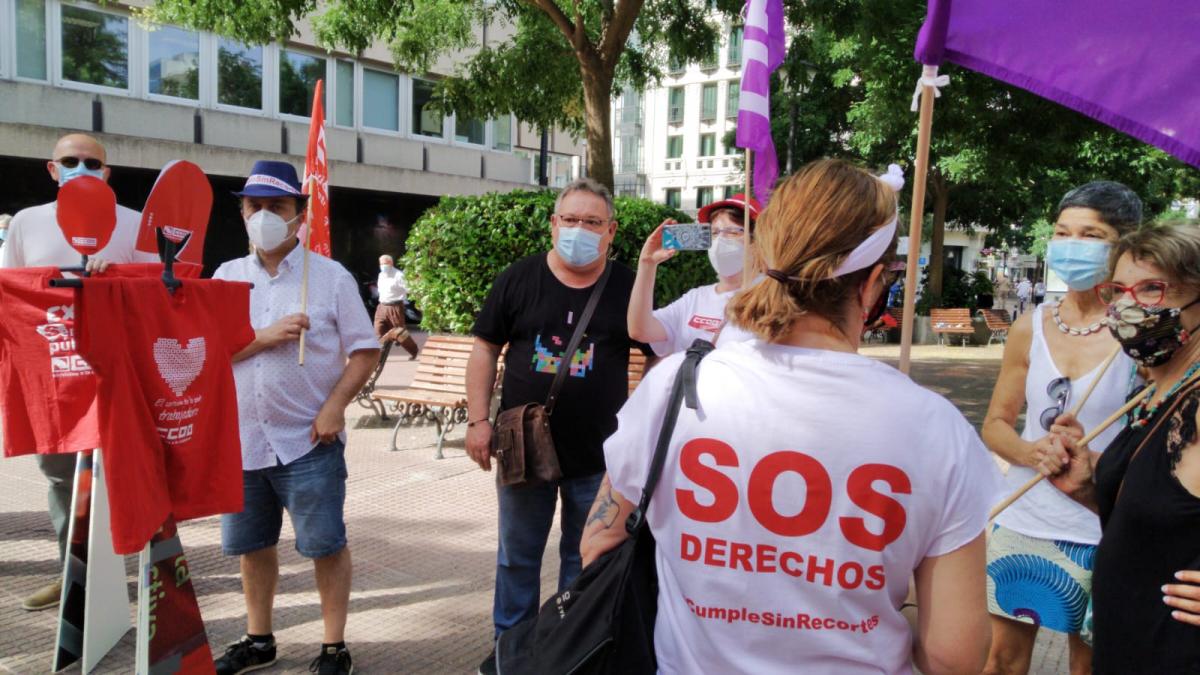 Concentracin #SOSderechos para exigir que el Gobierno cumpla los compromisos adquiridos en la AGE