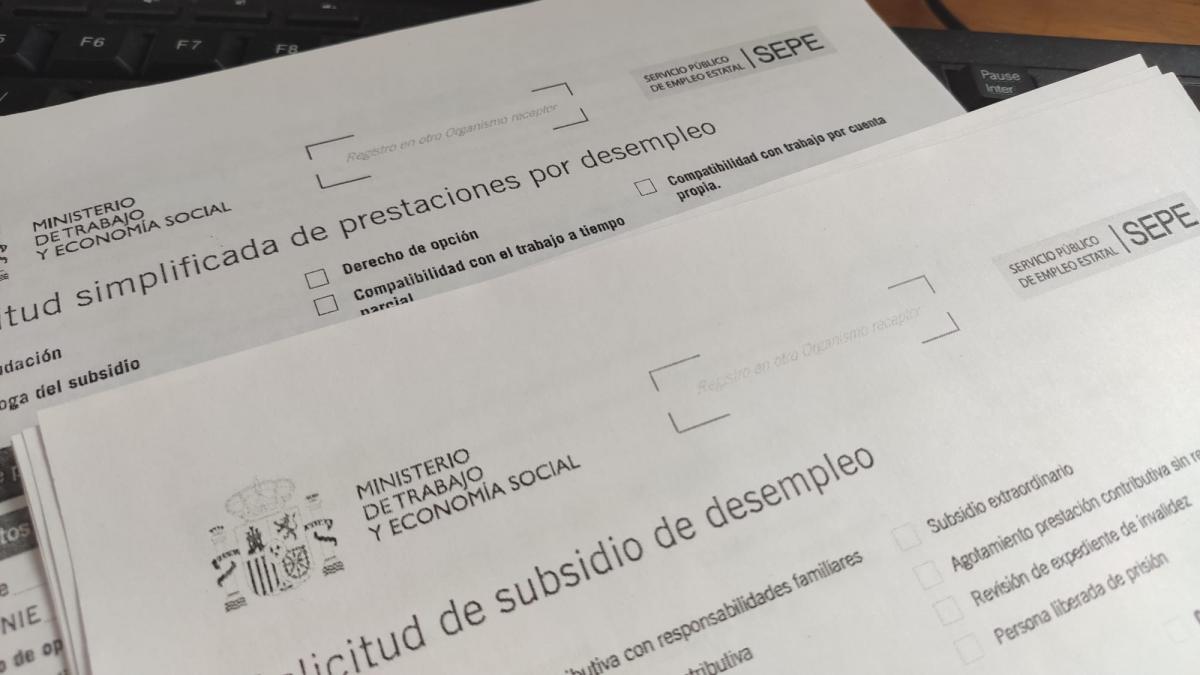 Solicitudes de subsidio y prestaciones del SEPE
