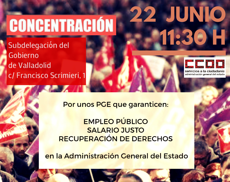 22 junio 2017 Concentracin ante la Subdelegacin de Gobierno en Valladolid