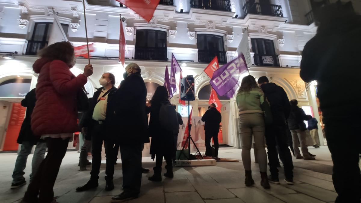 Concentracin de CCOO en el Teatro de la Comedia