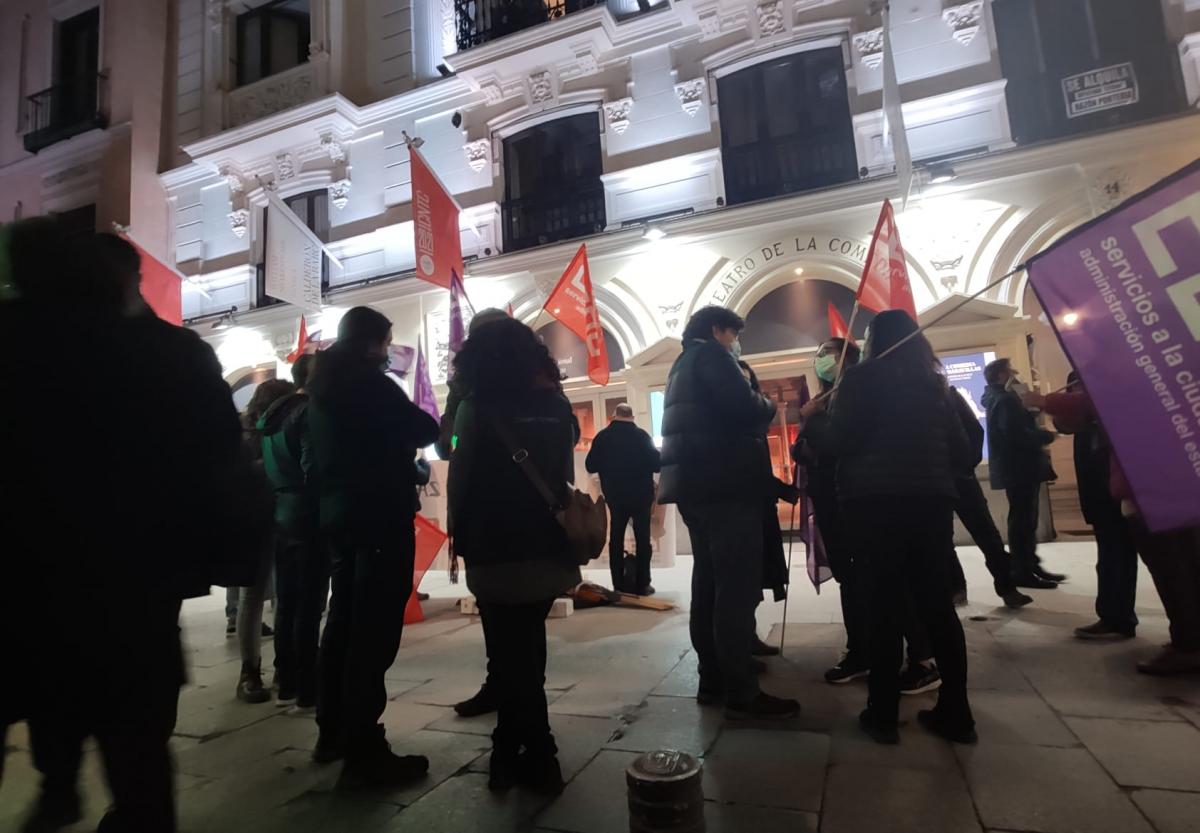 Concentracin de CCOO en el Teatro de la Comedia