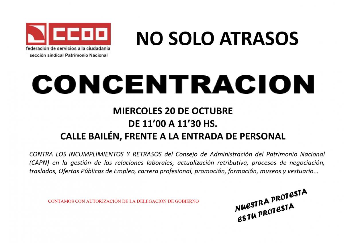 Concentracin "NO SOLO ATRASOS"