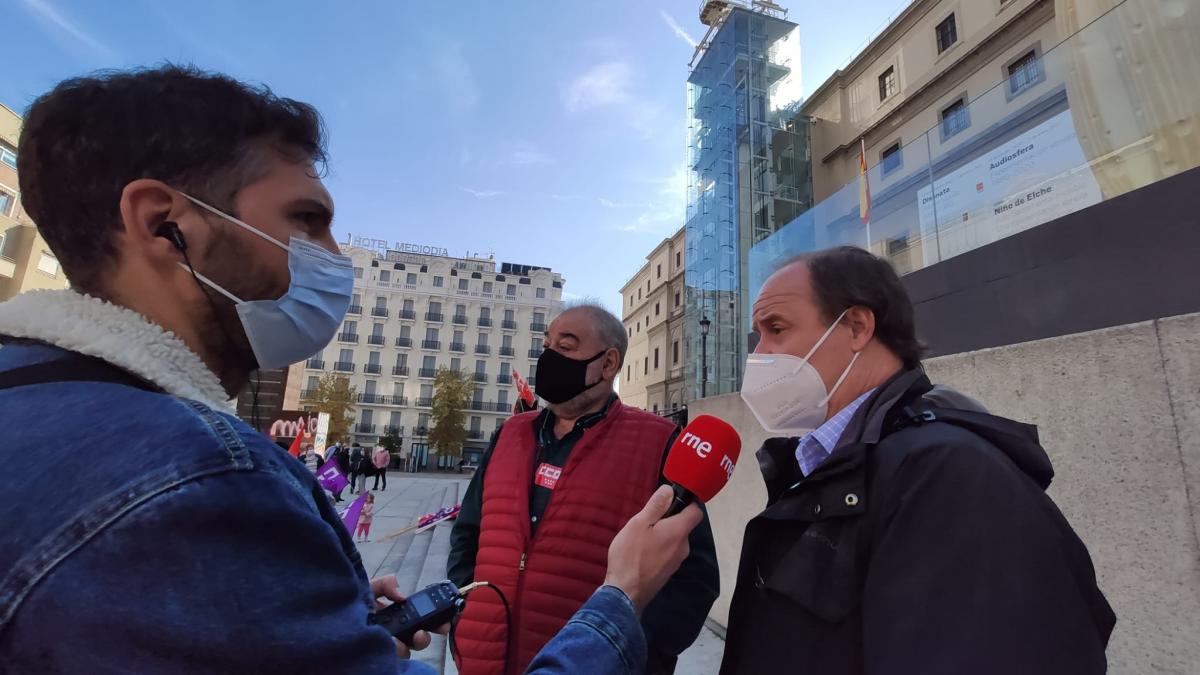 Concentracin de CCOO en el Museo Nacional Centro de Arte Reina Sofa