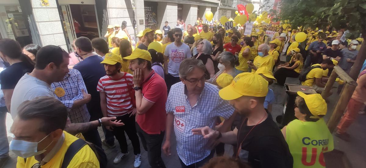 Gran marcha en Madrid #1JUN en defensa del Servicio Pblico de Correos.