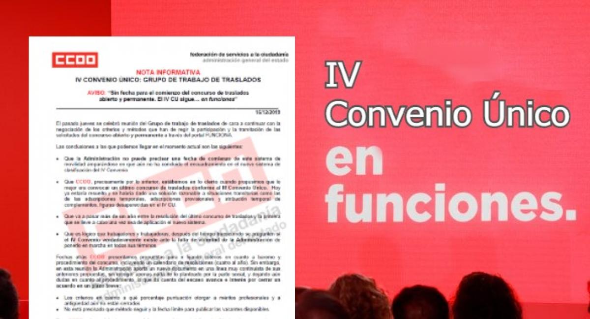 IV Convenio nico en funciones