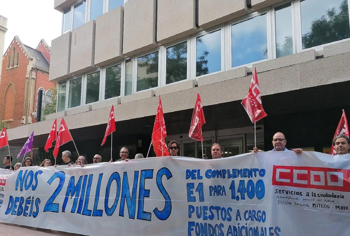 CCOO nos concentramos hoy ante Funcin Pblica