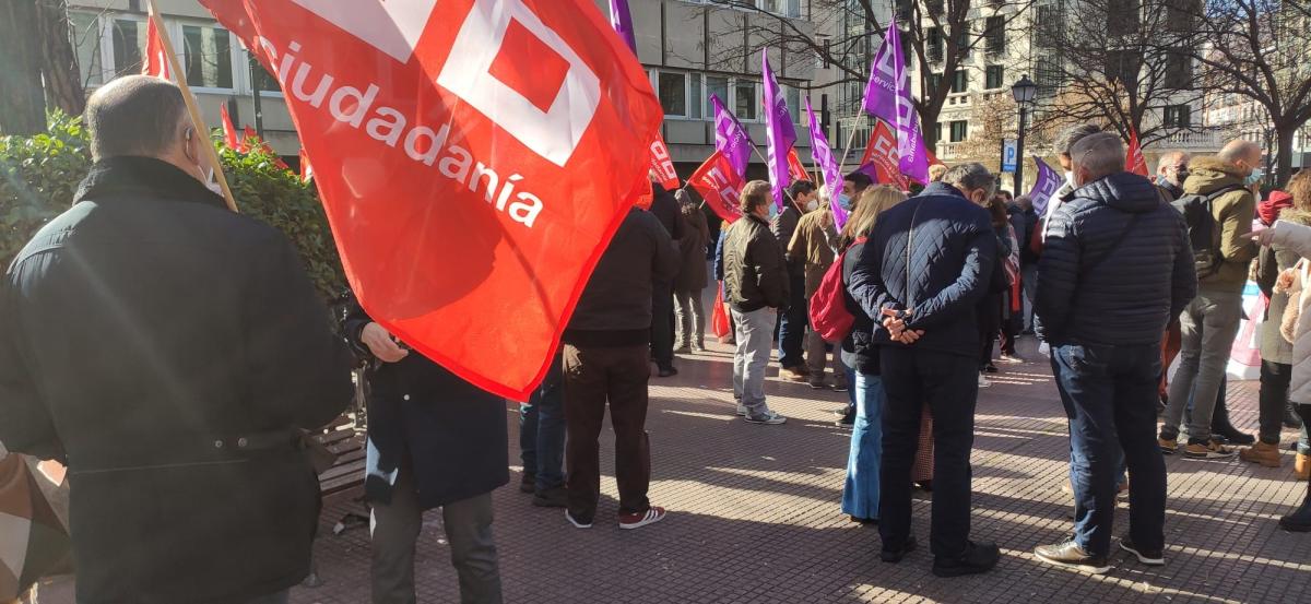 Manifestacin en la AGE de CCOO 27E #NosSobranRazones