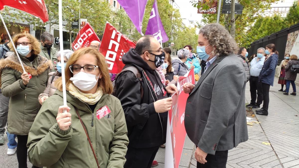Concentracin de CCOO en el Museo Arqueolgico Nacional
