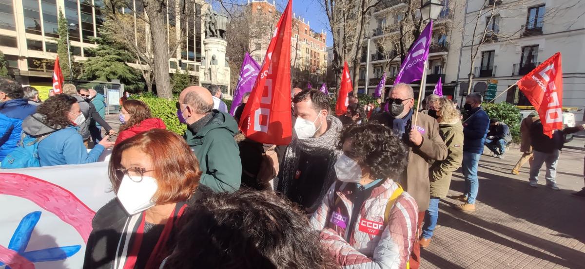 Manifestacin en la AGE de CCOO 27E #NosSobranRazones