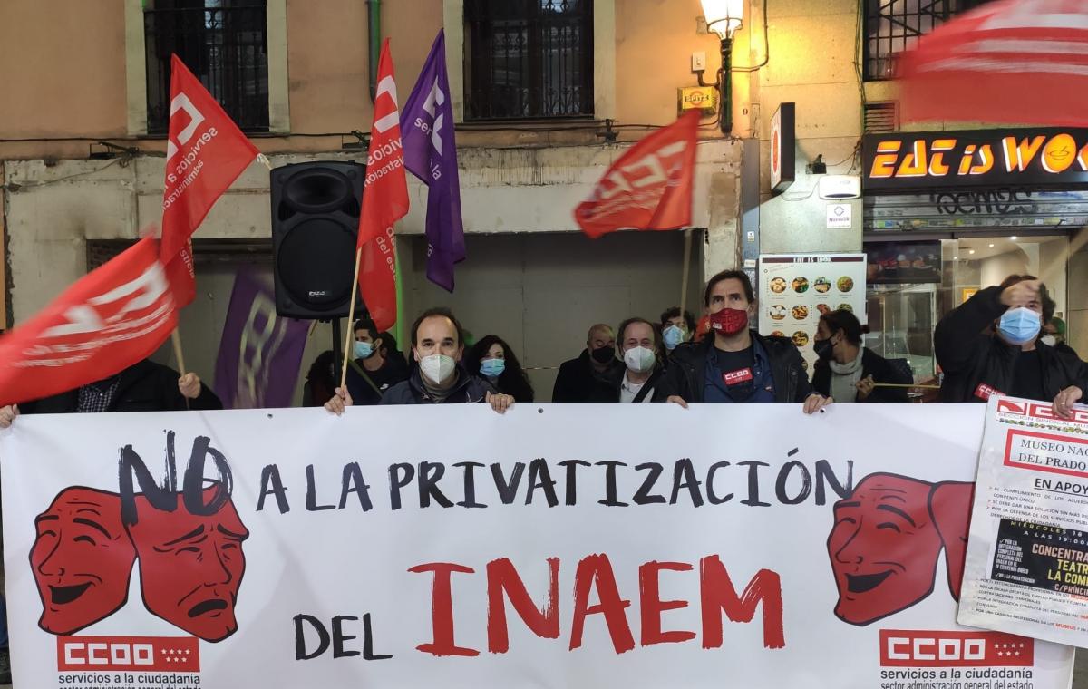 Concentracin de CCOO en el Teatro de la Comedia
