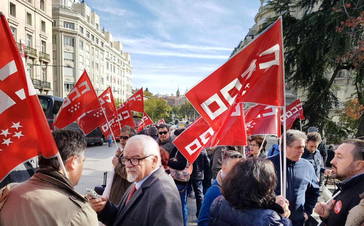 Quinta Concentracin de CCOO frente al Congreso de los Diputados