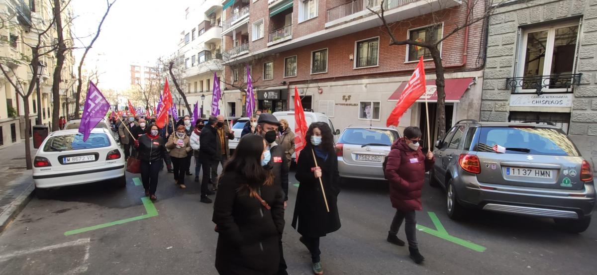 Manifestacin en la AGE de CCOO 27E #NosSobranRazones