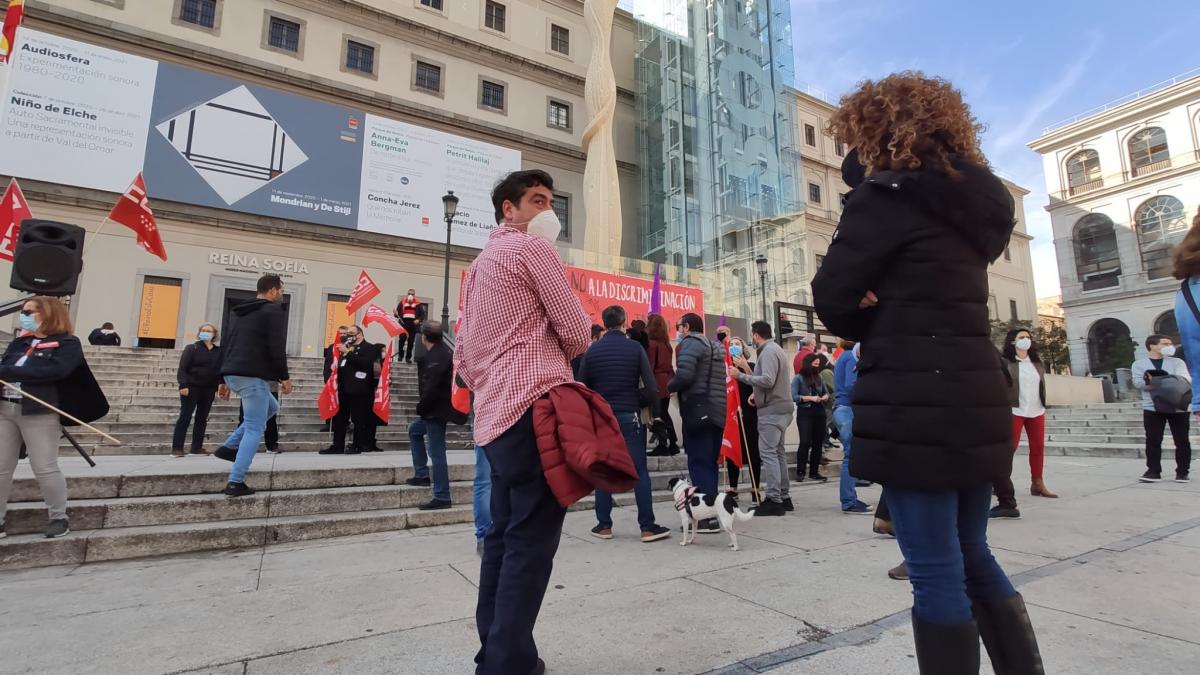 Concentracin de CCOO en el Museo Nacional Centro de Arte Reina Sofa
