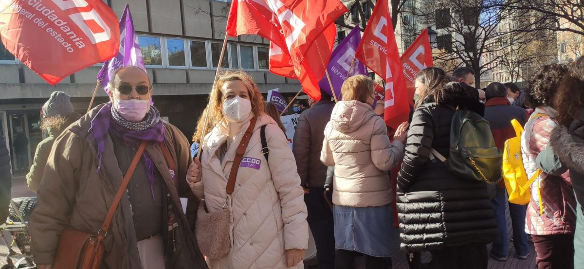 Manifestacin en la AGE de CCOO 27E #NosSobranRazones