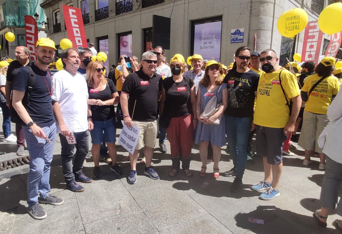 Gran marcha en Madrid #1JUN en defensa del Servicio Pblico de Correos.