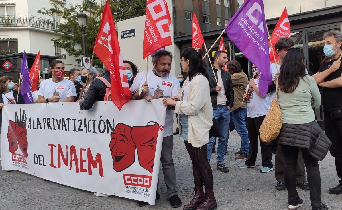 Concentracin en el Teatro Valle-Incln.