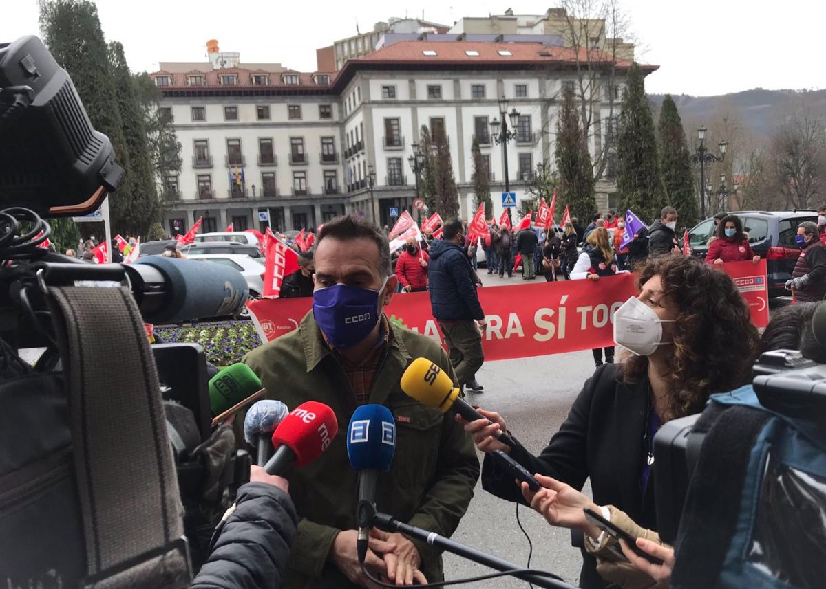 Protesta 11F en Asturias