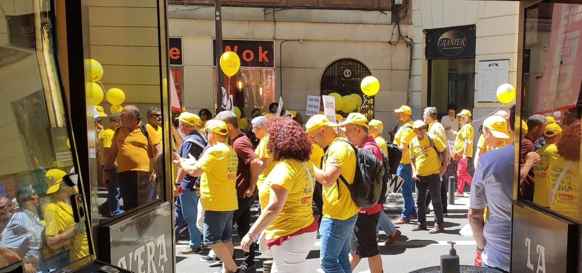 Gran marcha en Madrid #1JUN en defensa del Servicio Pblico de Correos.