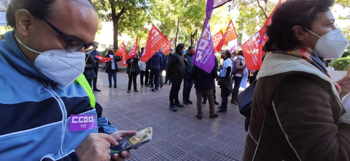 Concentracin SOS Cultura ante la Direccin General de Funcin Pblica.