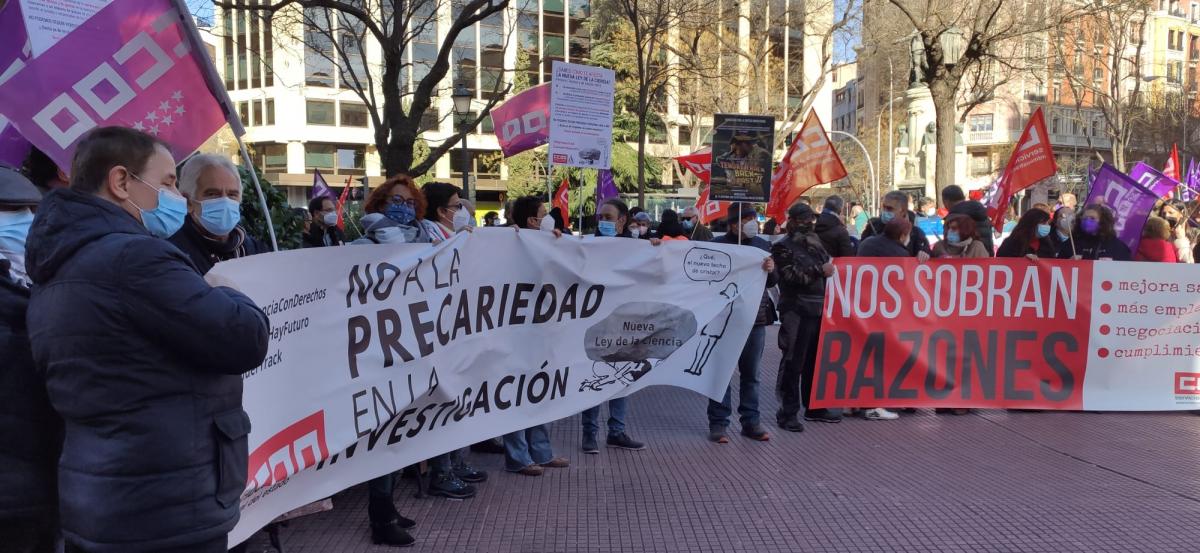 Manifestacin en la AGE de CCOO 27E #NosSobranRazones