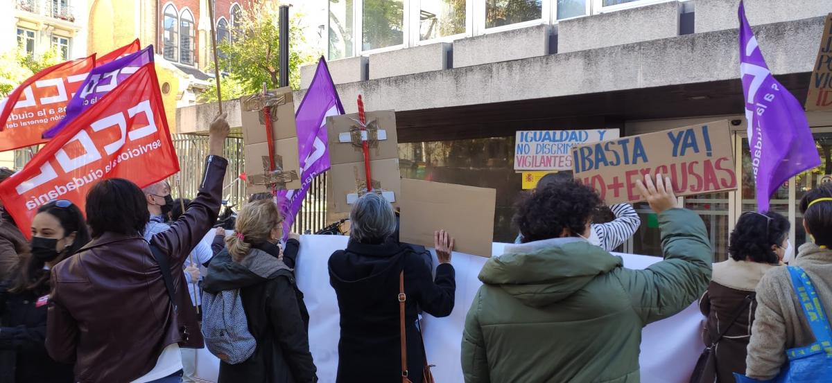 Concentracin SOS Cultura ante la Direccin General de Funcin Pblica.